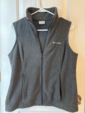 Columbia Small Charcoal Fleece Vest